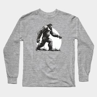 Bigfoot walking Long Sleeve T-Shirt